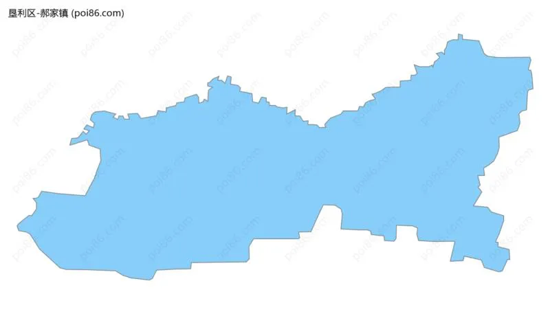 郝家镇边界地图