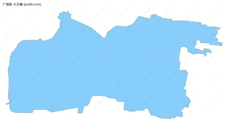 大王镇边界地图