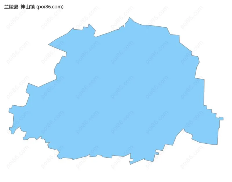 神山镇边界地图