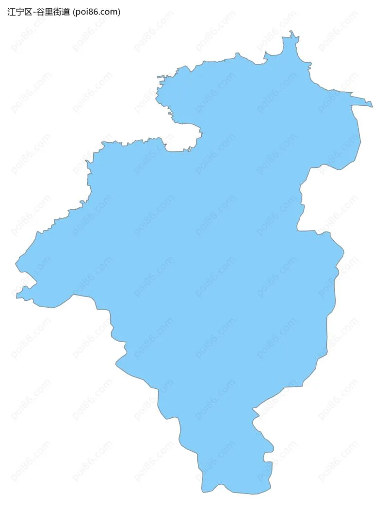 谷里街道边界地图