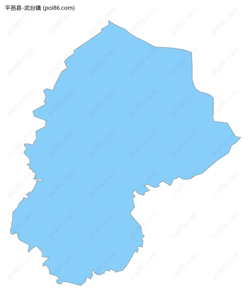 武台镇边界地图