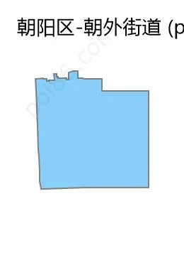 朝外街道边界地图