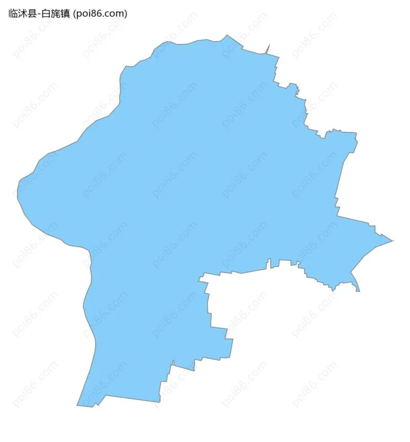 白旄镇边界地图