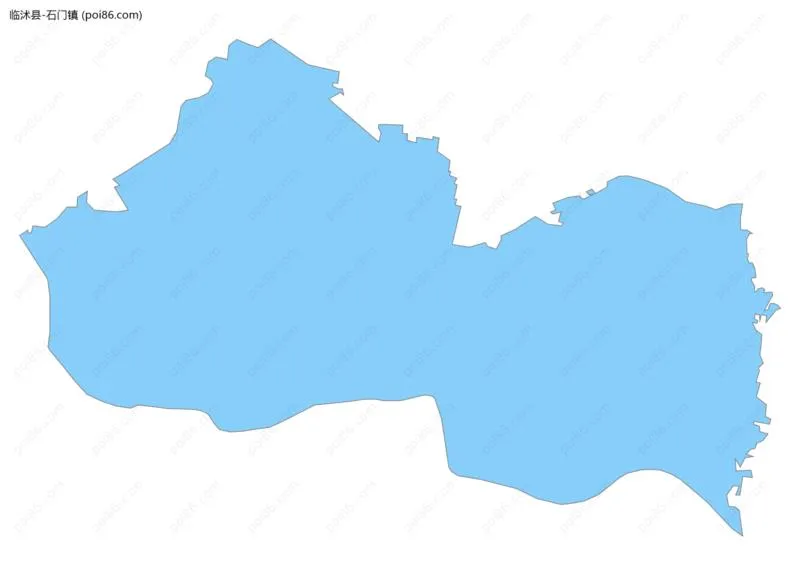 石门镇边界地图