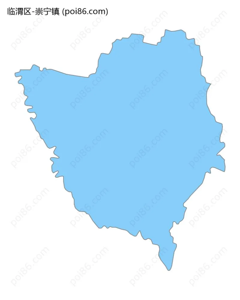 崇宁镇边界地图