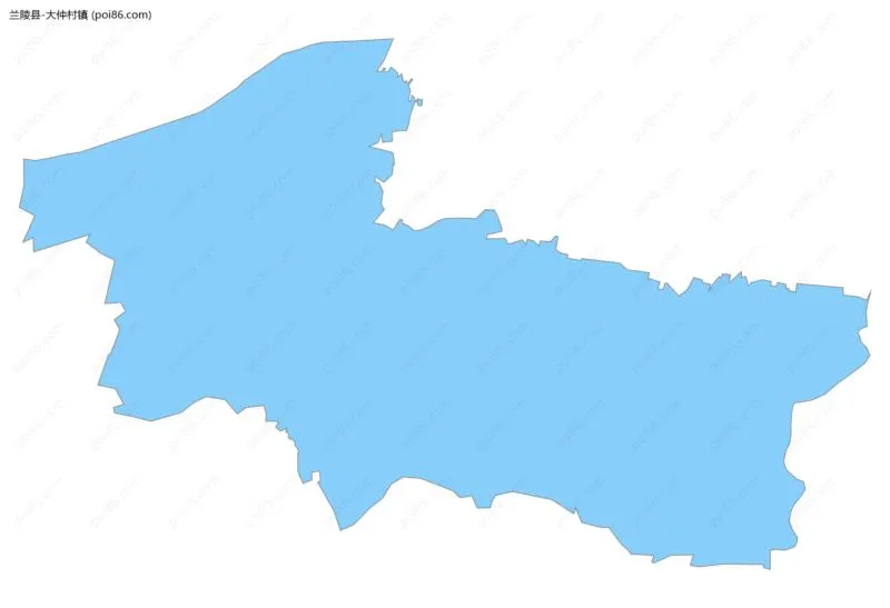 大仲村镇边界地图