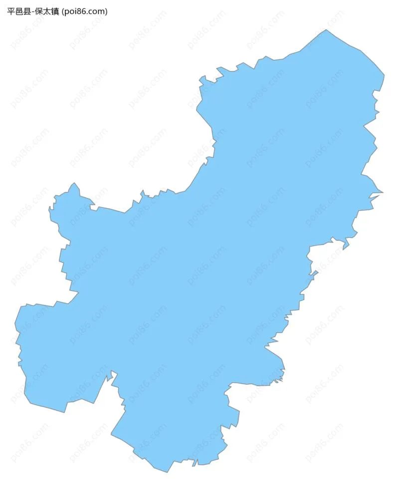 保太镇边界地图