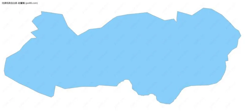 勐董镇边界地图