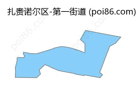 第一街道边界地图