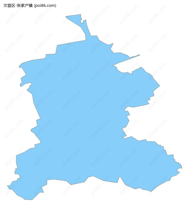 张家产镇边界地图