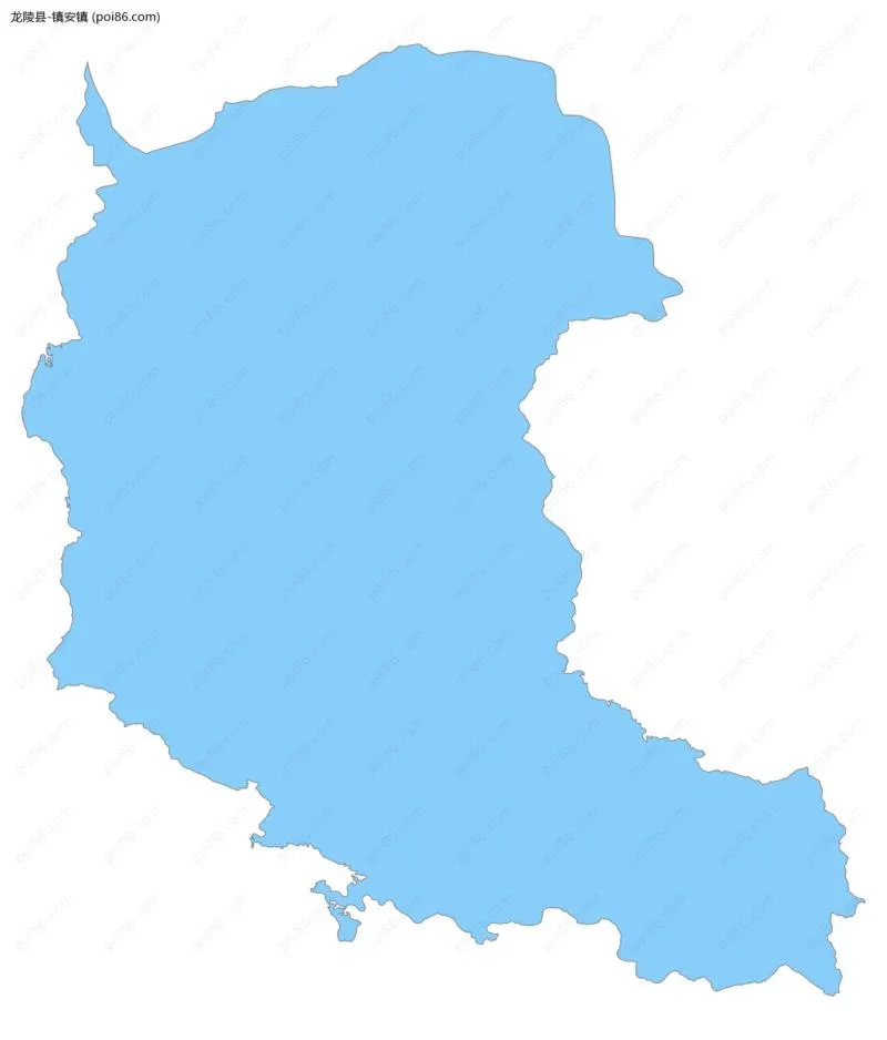 镇安镇边界地图