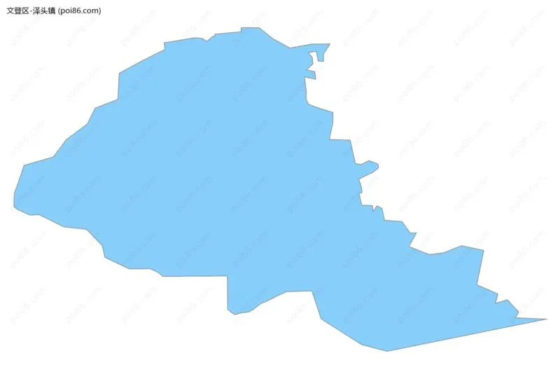 泽头镇边界地图