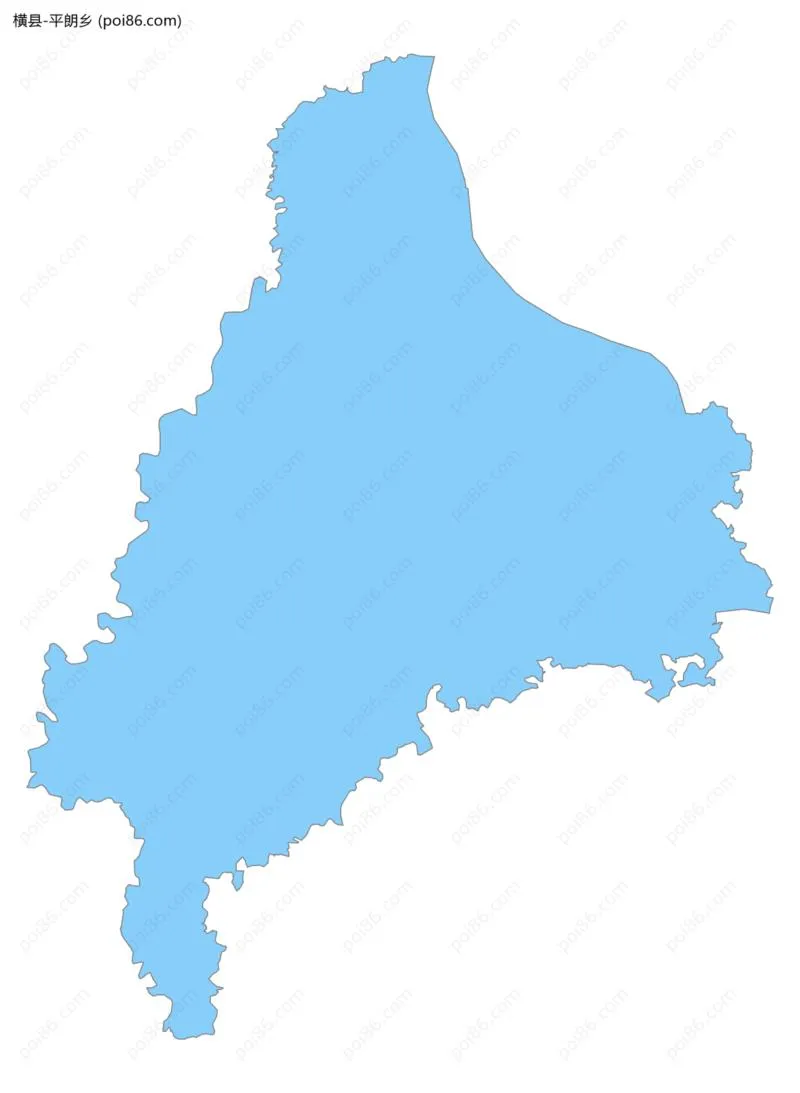 平朗乡边界地图