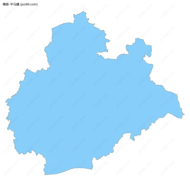 平马镇边界地图