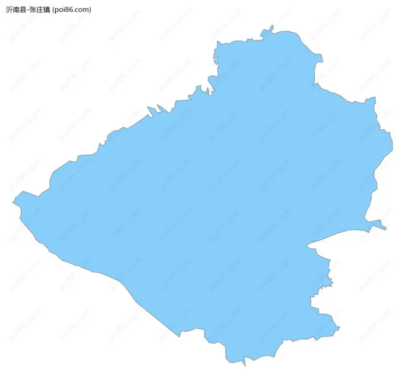 张庄镇边界地图