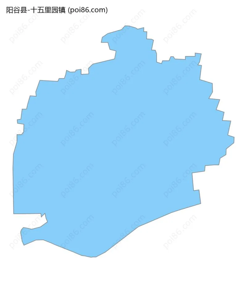 十五里园镇边界地图