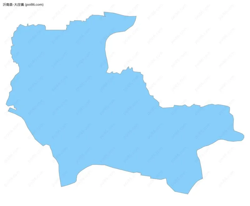 大庄镇边界地图