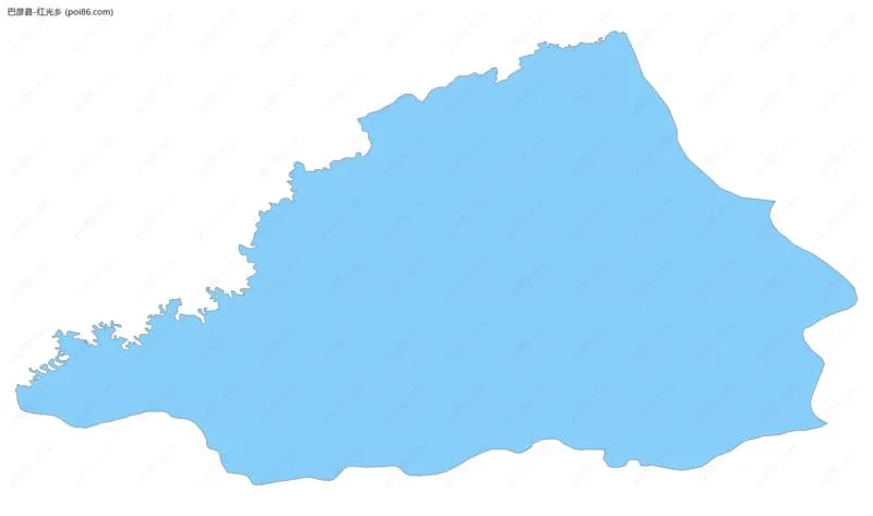 红光乡边界地图