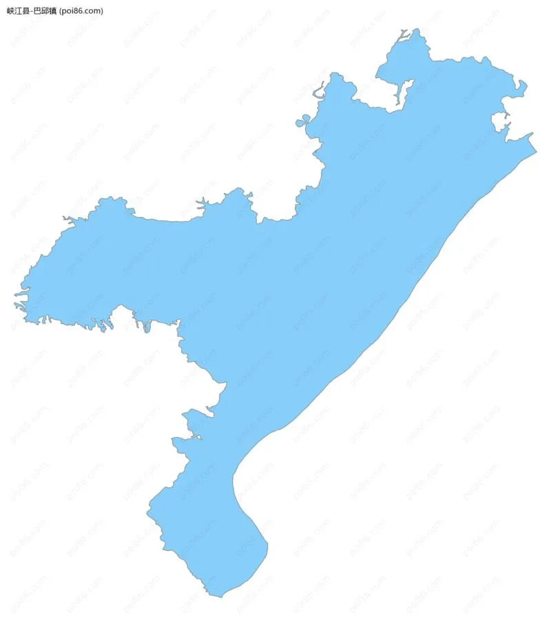 巴邱镇边界地图