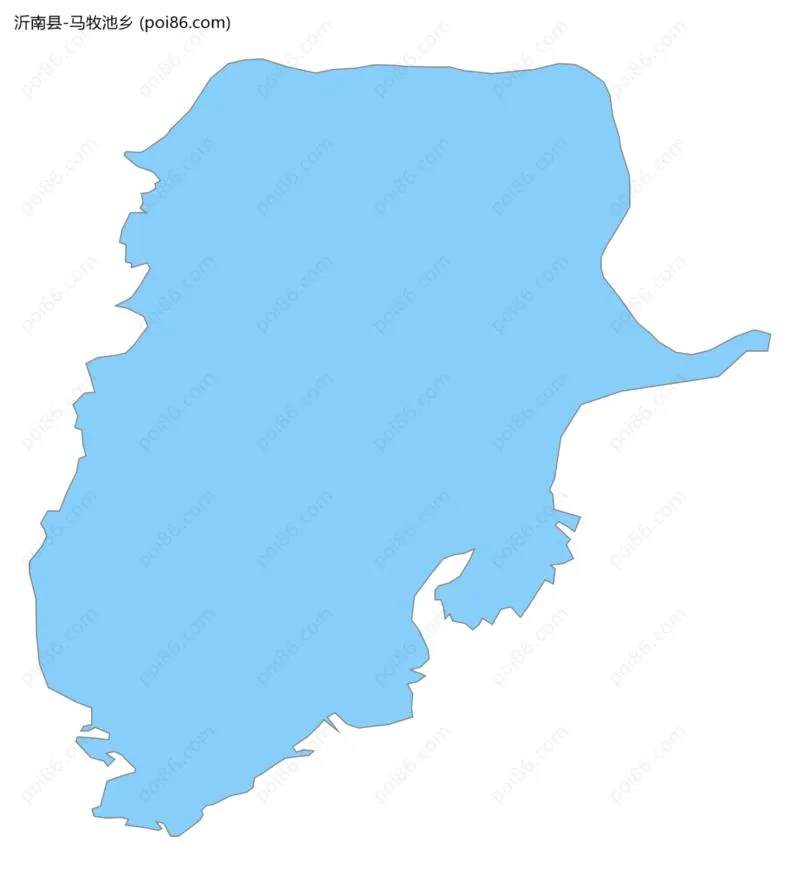 马牧池乡边界地图