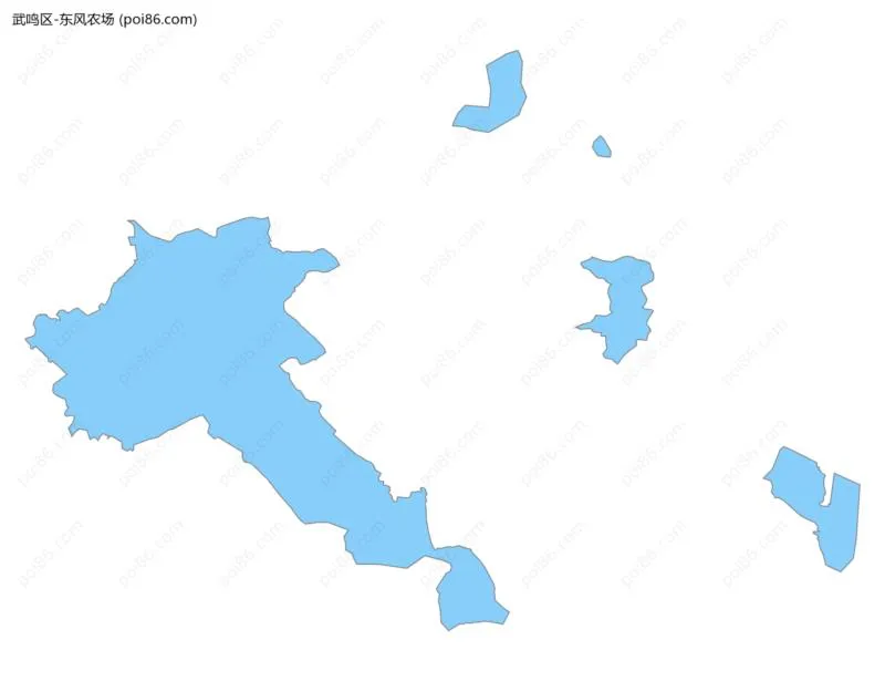 东风农场边界地图