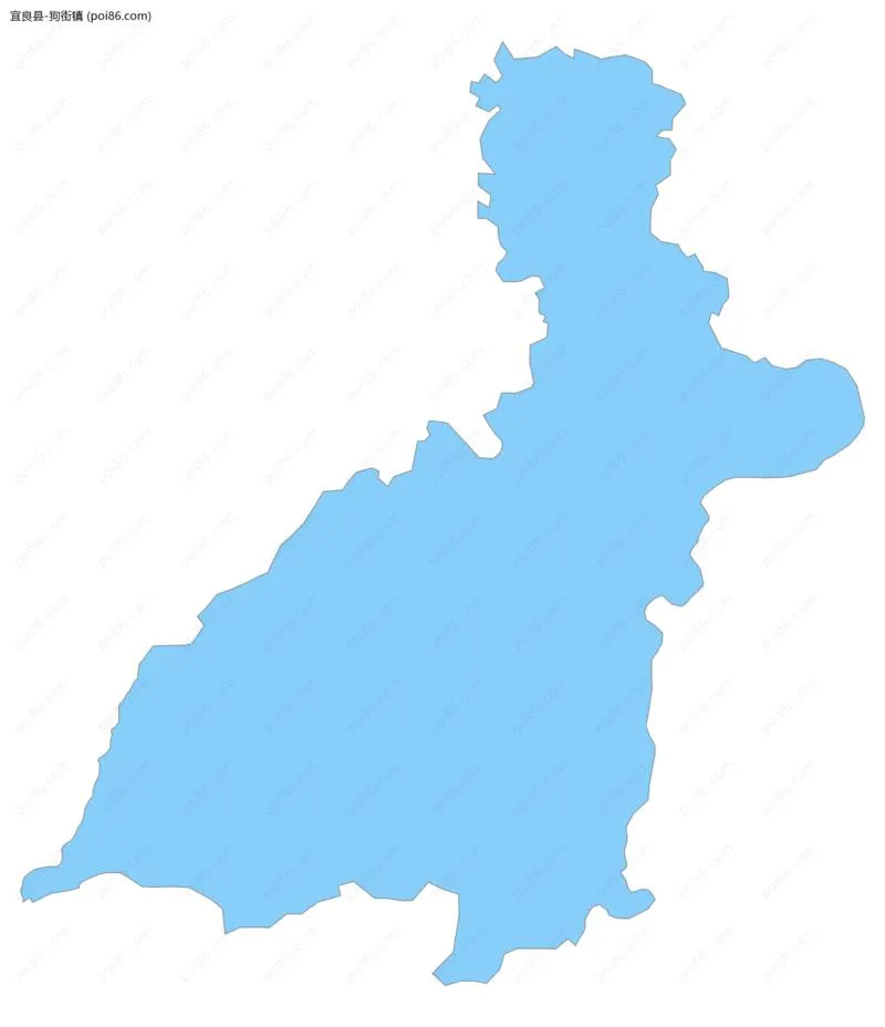 狗街镇边界地图