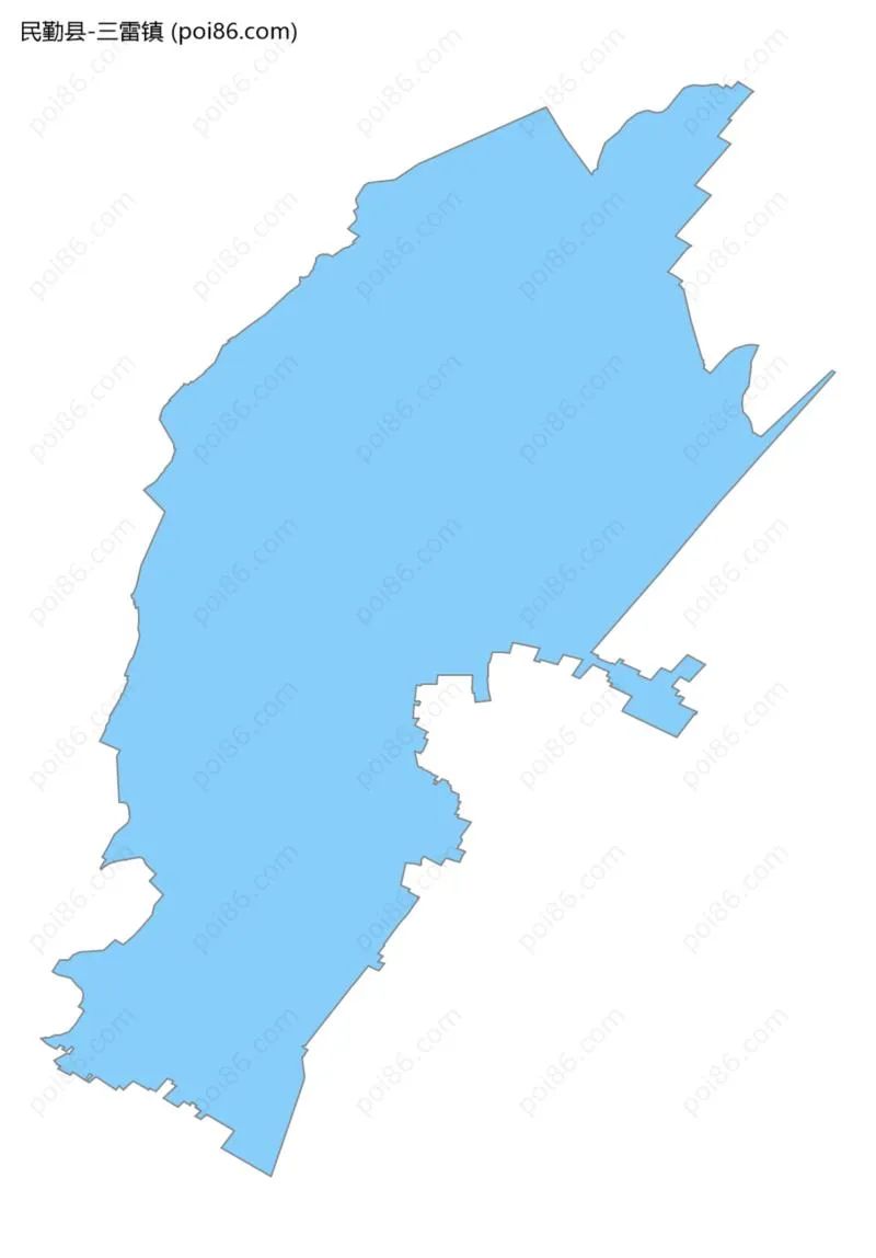 三雷镇边界地图