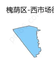 西市场街道边界地图