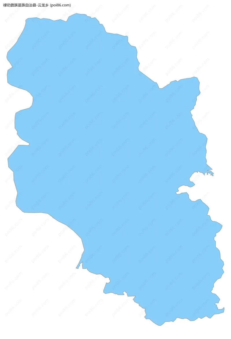 云龙乡边界地图