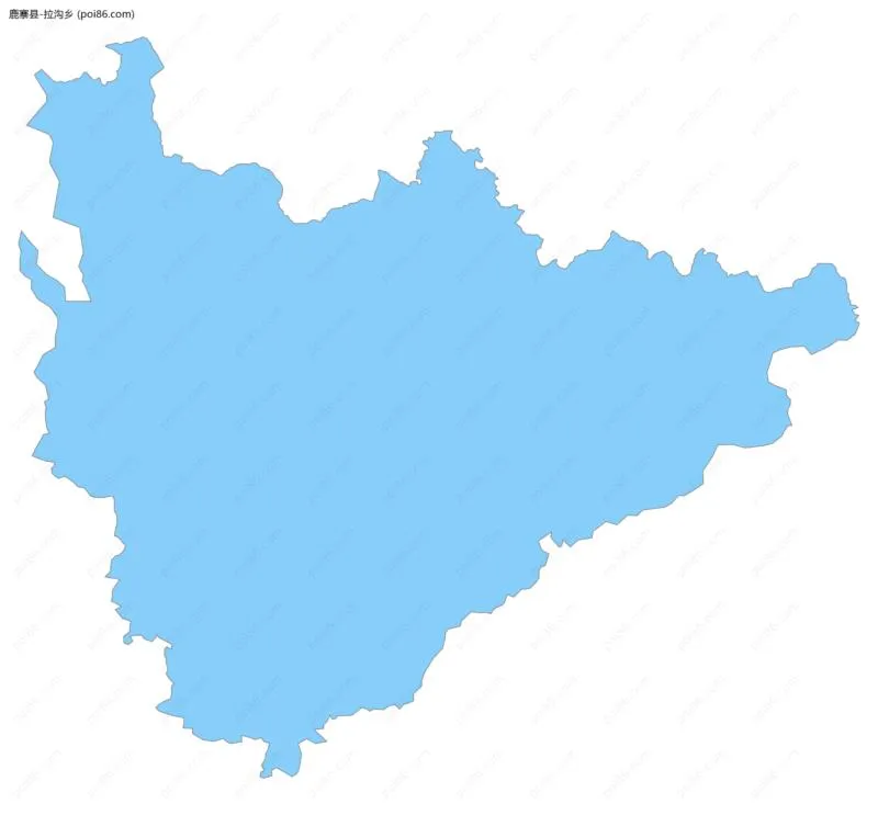 拉沟乡边界地图