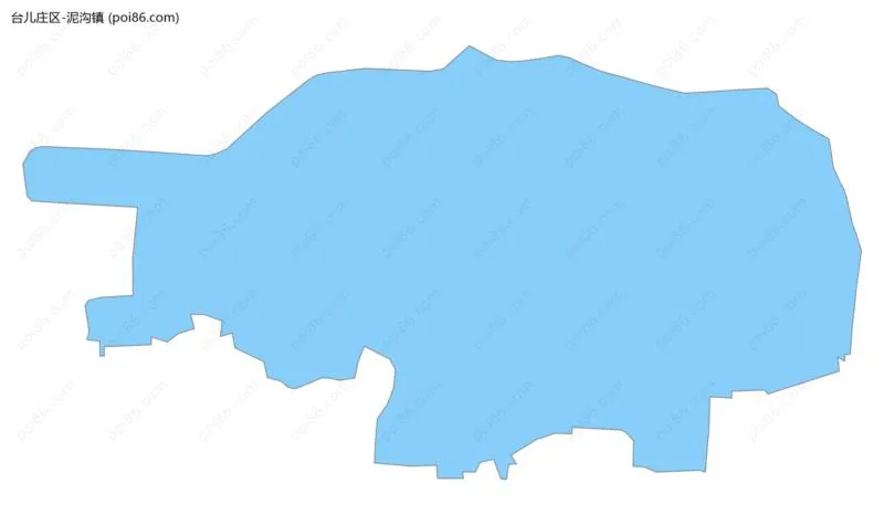 泥沟镇边界地图