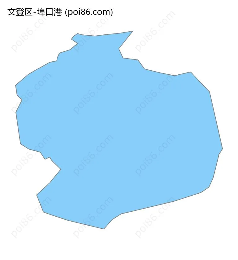 埠口港边界地图