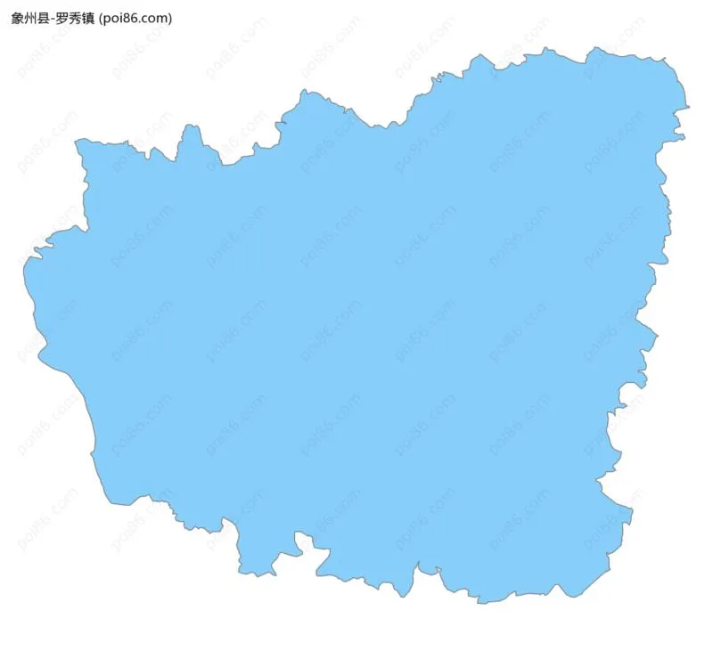 罗秀镇边界地图