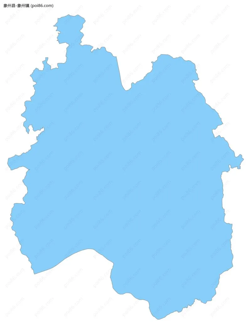 象州镇边界地图