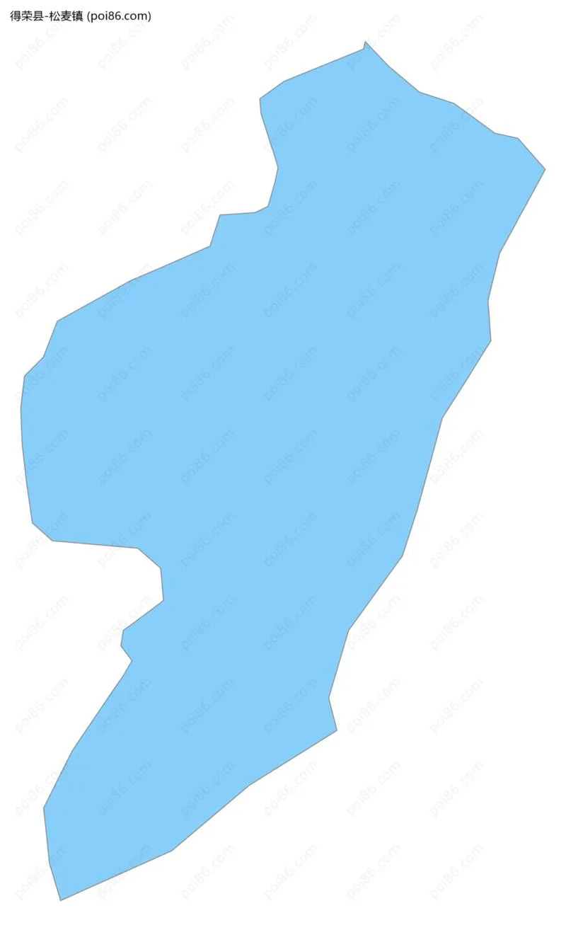 松麦镇边界地图