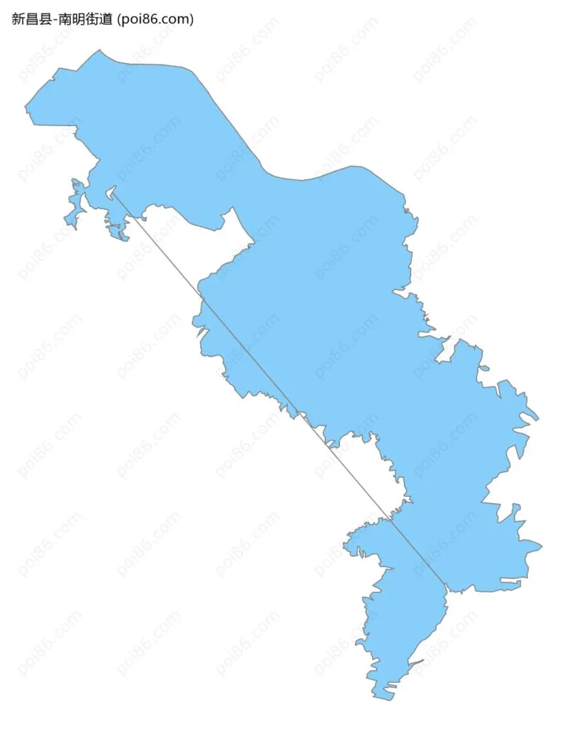 南明街道边界地图