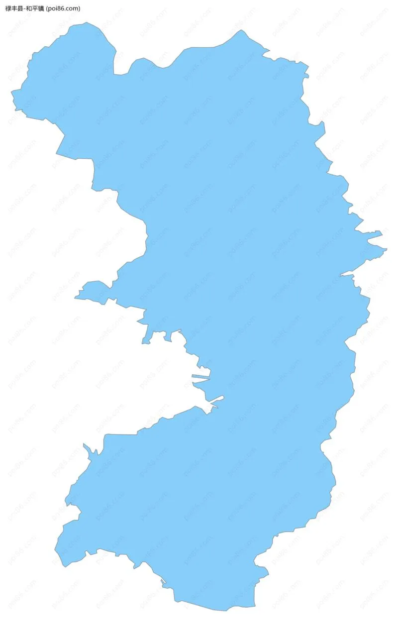 和平镇边界地图