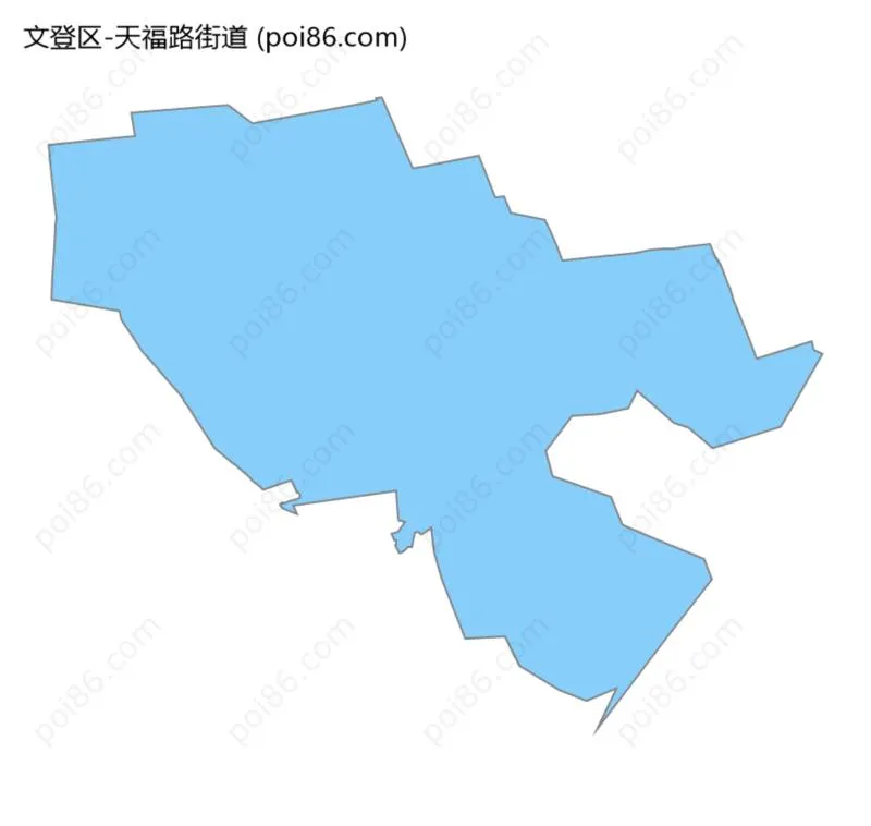 天福路街道边界地图