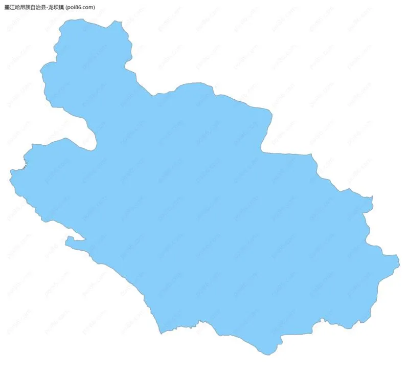 龙坝镇边界地图