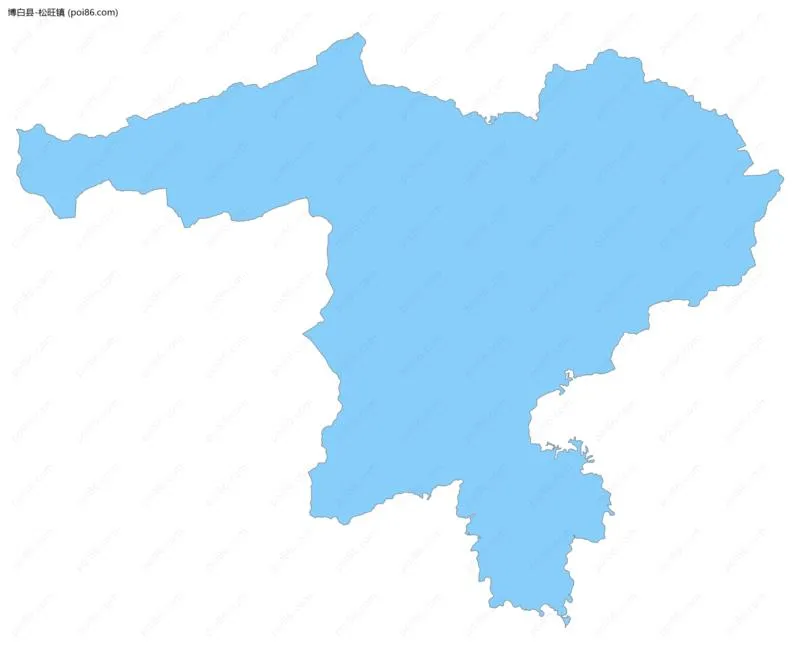 松旺镇边界地图