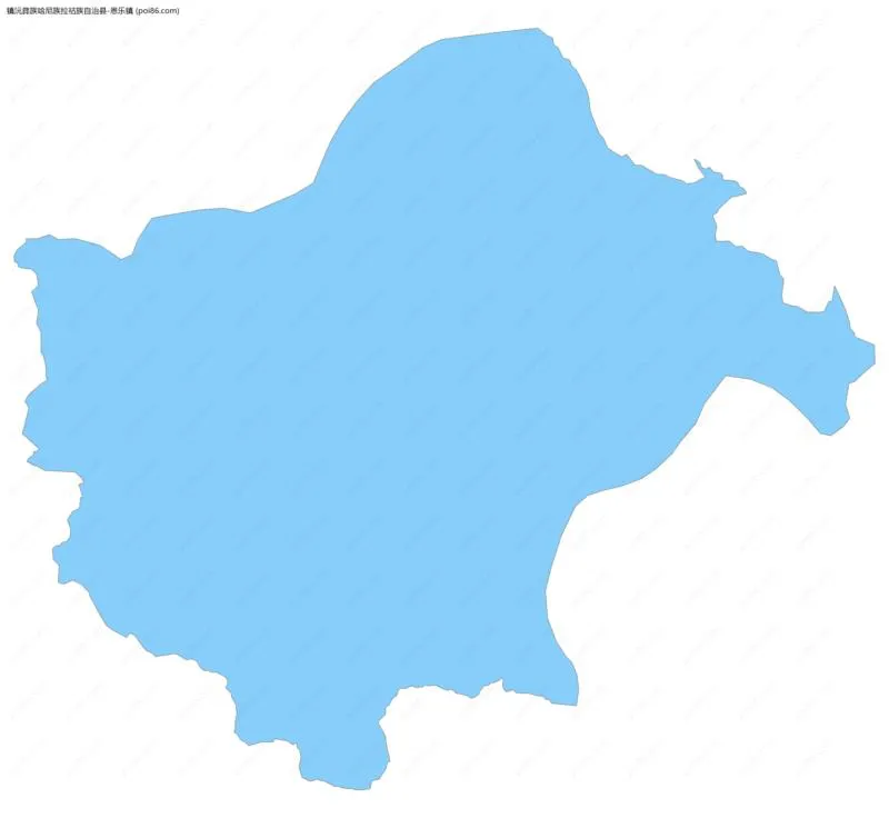 恩乐镇边界地图