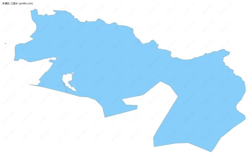 江南乡边界地图