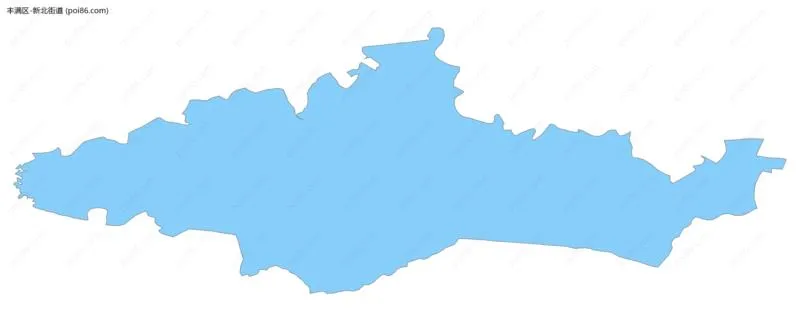 新北街道边界地图