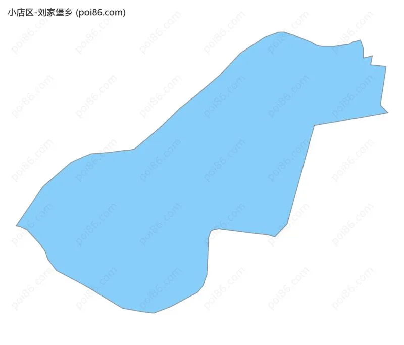 刘家堡乡边界地图