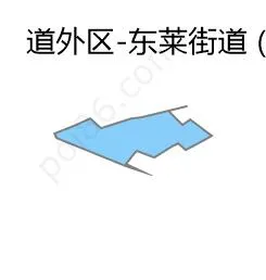 东莱街道边界地图