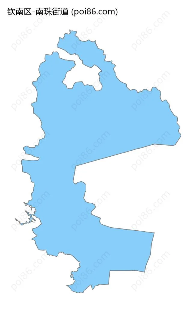 南珠街道边界地图