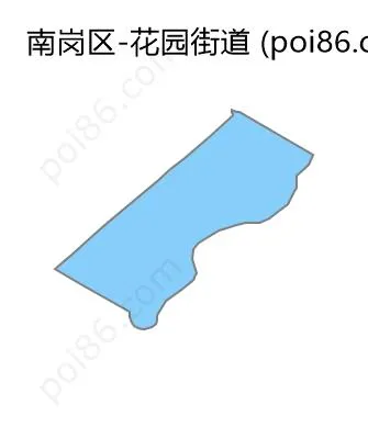 花园街道边界地图
