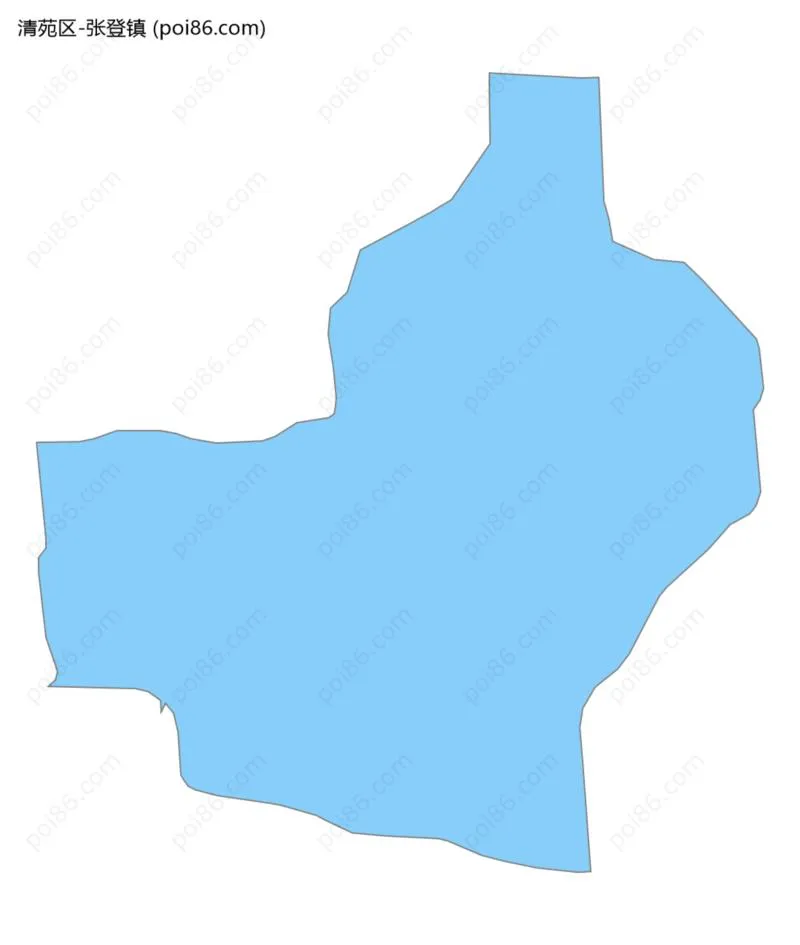 张登镇边界地图