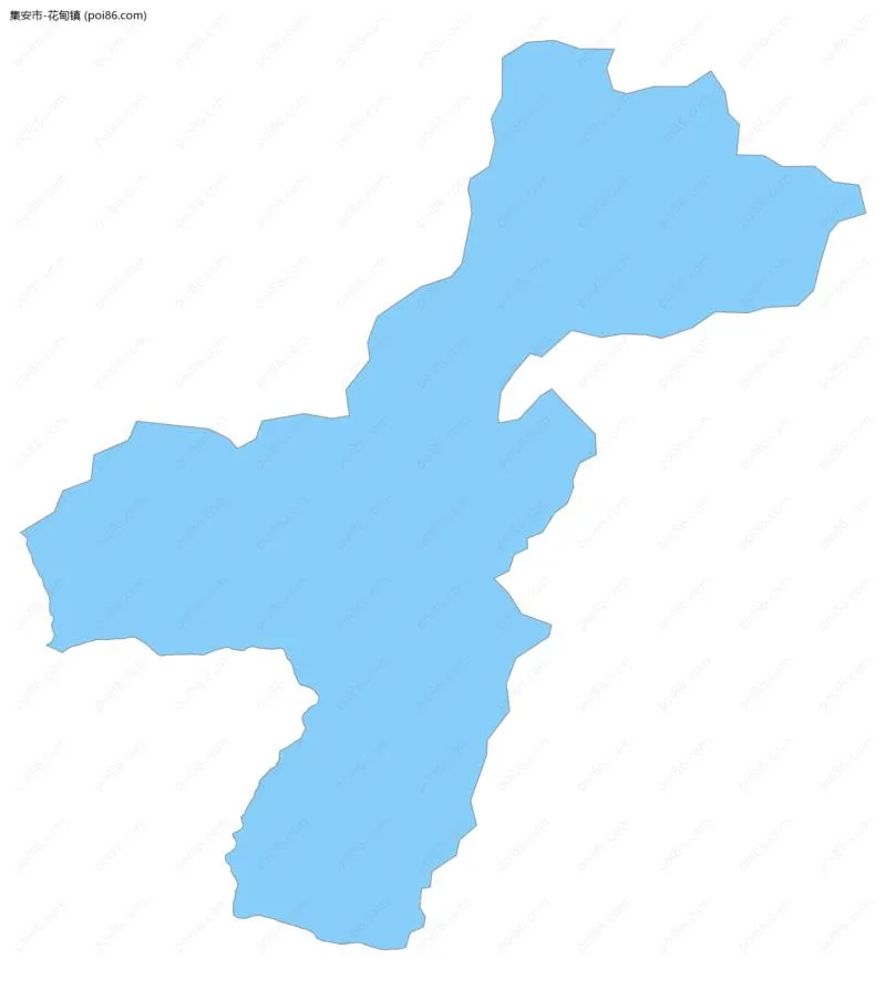 花甸镇边界地图