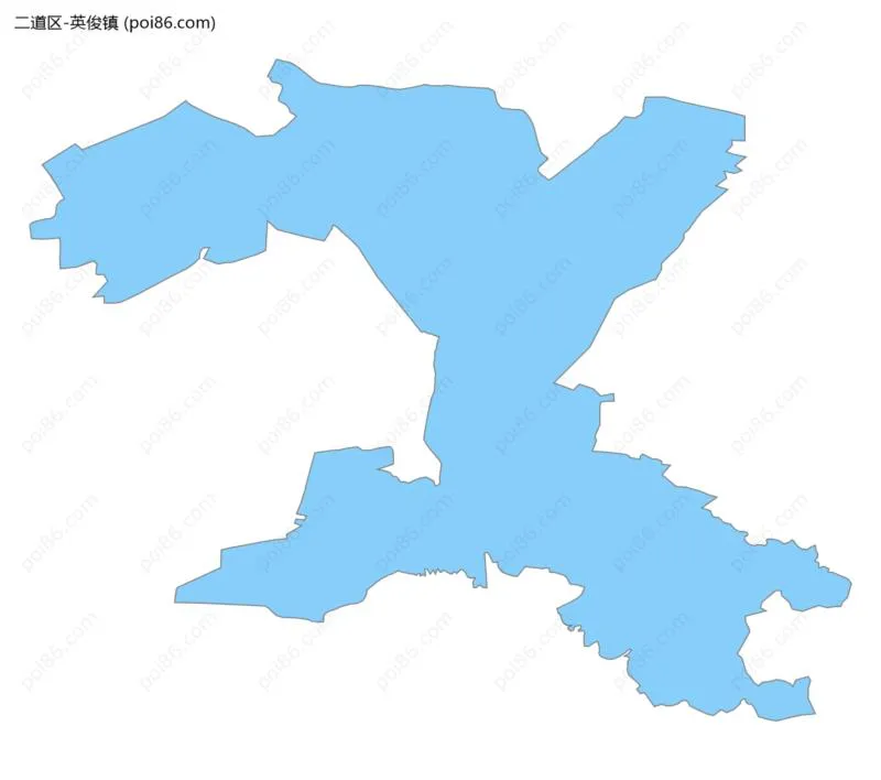 英俊镇边界地图